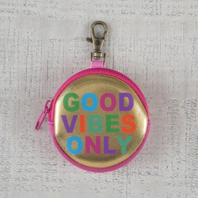 Keyring Pouch Good Vibes Only