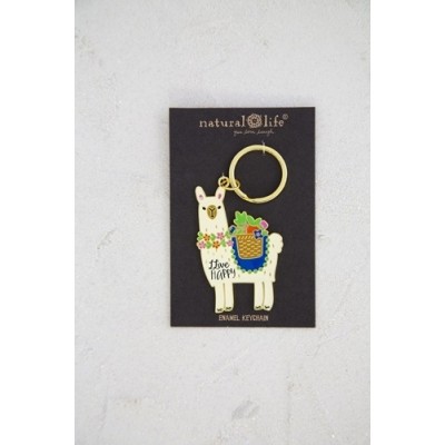 Enamel KC Llama Live Happy