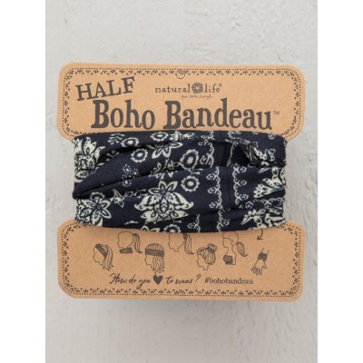 BoHo Bandeau Half Black Cream Mandala