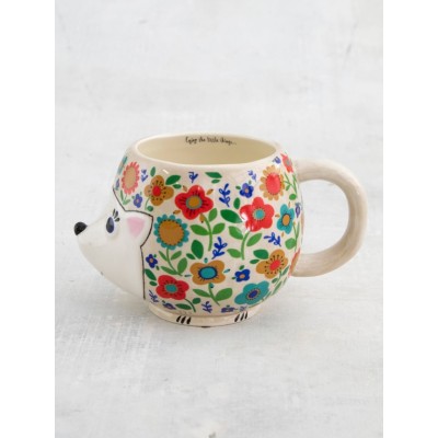 Folk Mug Floral Hedgehog