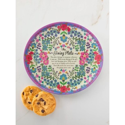 Melamine Giving Plate Cream