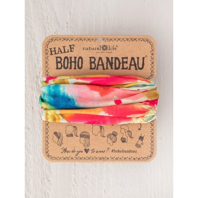 Boho Bandeau Half Abstract Floral