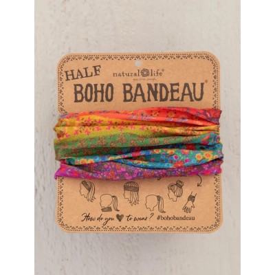 Boho Bandeau Half Rainbow Border