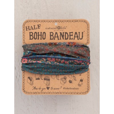 Boho Bandeau Half Dark Patchwork