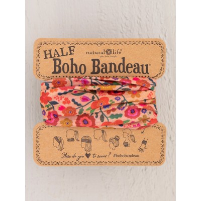 Boho Bandeau Half Blush Floral
