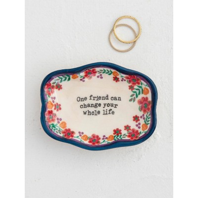 Artisan Trinket Dish One Friend
