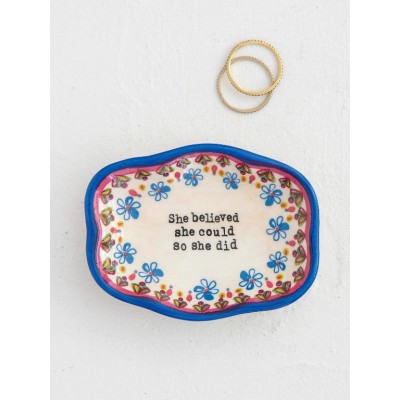 Artisan Trinket Dish She Believed