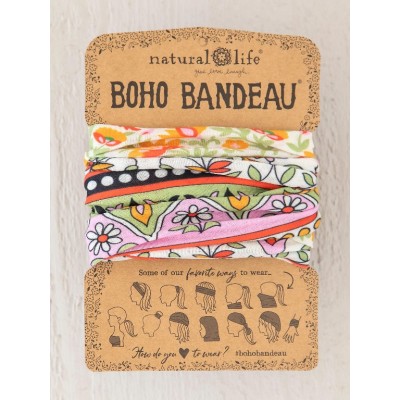 Boho Bandeau Lilac Orange Border