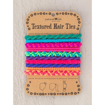 Hair Ties Textured Rainbow