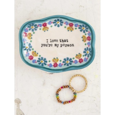Artisan Trinket Dishes I Love Person