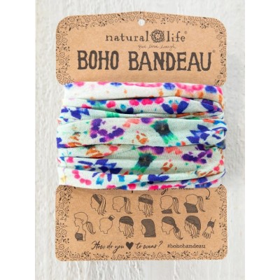 Boho Bandeau Cream Tie Dye