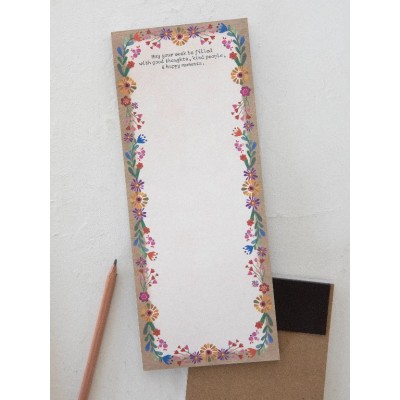 Magnetic Notepad May Your Week Folk