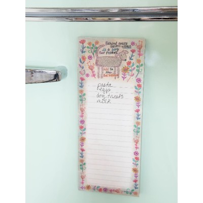 Magnetic Notepad Behind Every Strong