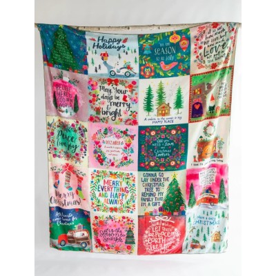 XL Cozy Blanket Christmas Design
