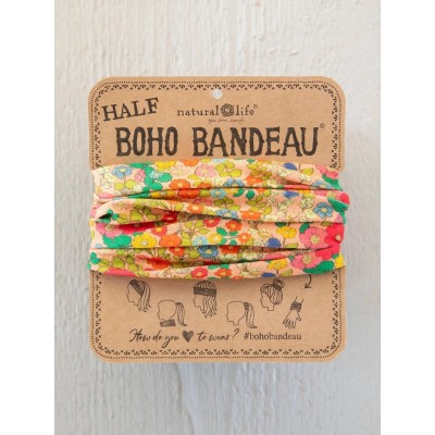 Boho Bandeau Half Vintage Garden Peach