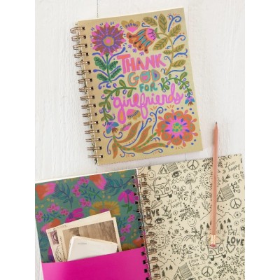 Spiral Notebook Cream Girlfriends