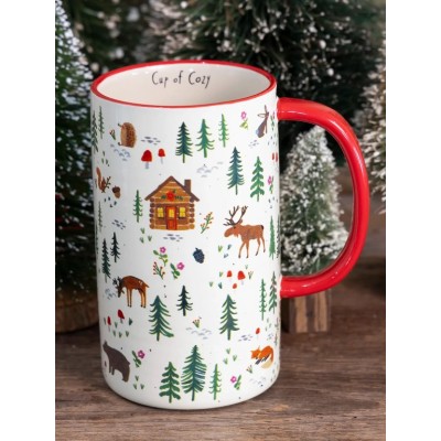 Latte Mug Woodland Cup Of Cozy