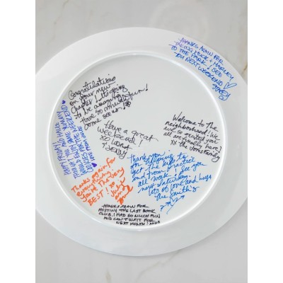 Melamine Giving Plate Cream