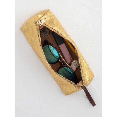 Penny Paper Accessory Pouch Gold