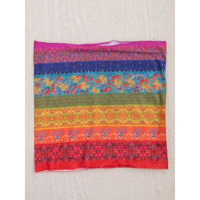 Boho Bandeau Half Rainbow Border