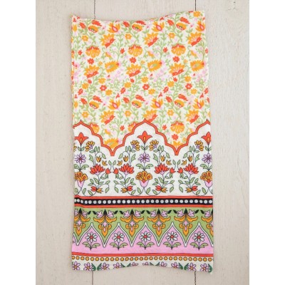 Boho Bandeau Lilac Orange Border