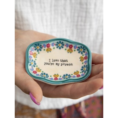 Artisan Trinket Dishes I Love Person