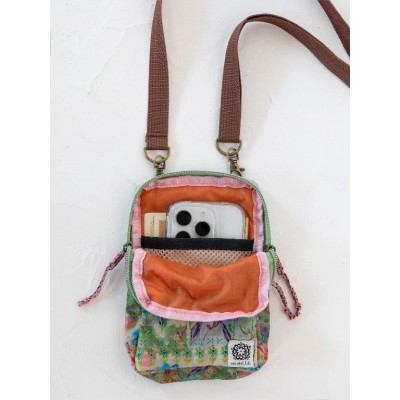 8 in 1 Pocket Crossbody Taupe Watercolour