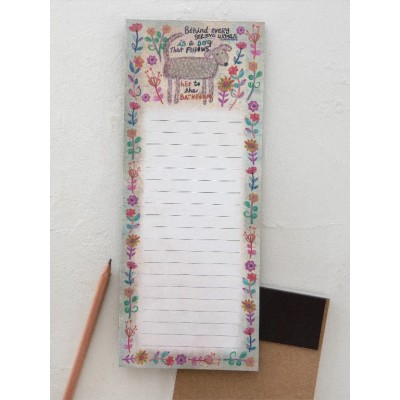 Magnetic Notepad Behind Every Strong
