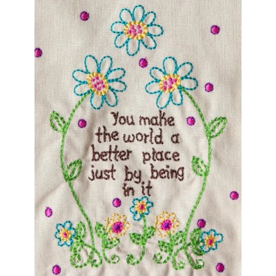 Linen Hand Towel You Make The World