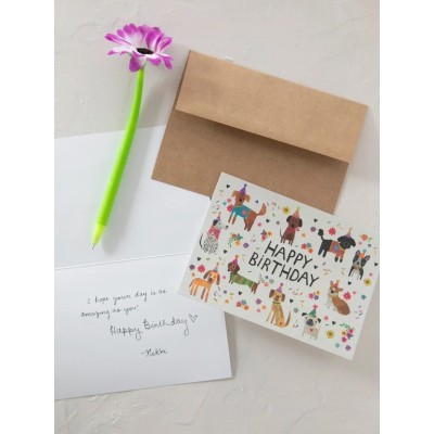 Greeting Card Set Birthday Dogs