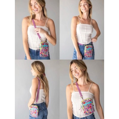 8 in 1 Pocket Crossbody Rainbow Garden