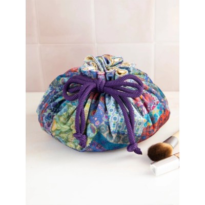 Drawstring Velvet Pouch Mandala  Border