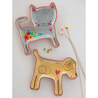 Terracotta Trinket Dish Dog