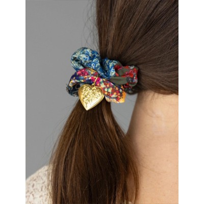 Locket Scrunchie Bright Patchwork